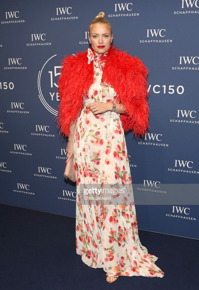 FRANZISKA KNUPPE DRESSED BY RAQUEL BALENCIA FOR IWC SCHAFFHAUSEN GALA, CELEBRATING THE MAISONS 150 ANNIVERSARY