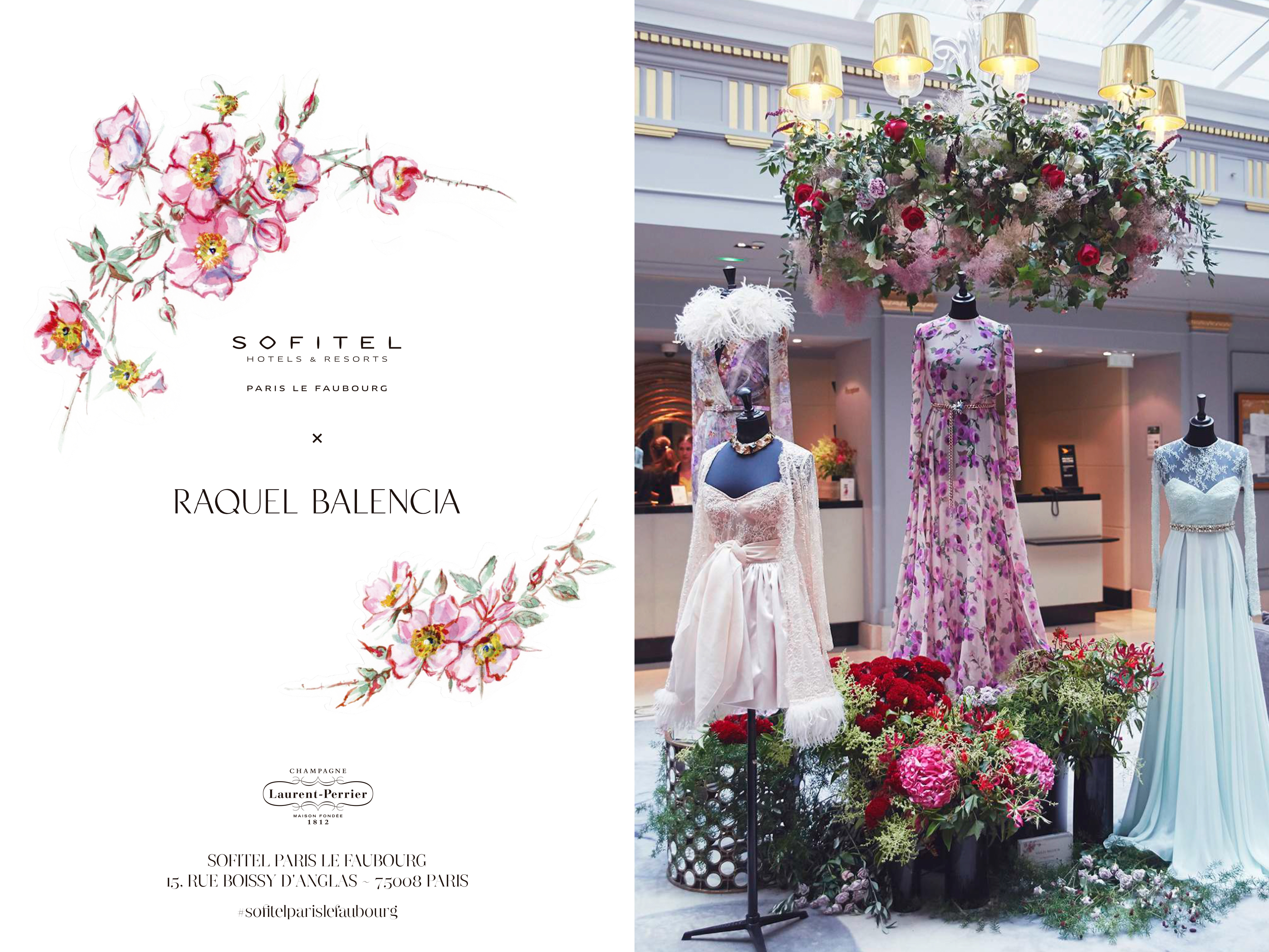 RAQUEL BALENCIA EXHIBITION OPENING IN SOFITEL PARIS LE FAUBOURG HOTEL, DURING PARIS HAUTE COUTURE 2018 FASHION WEEK