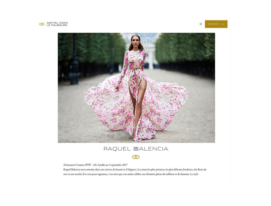 RAQUEL BALENCIA EXHIBITION OPENING IN SOFITEL PARIS LE FAUBOURG HOTEL, DURING PARIS HAUTE COUTURE 2018 FASHION WEEK2