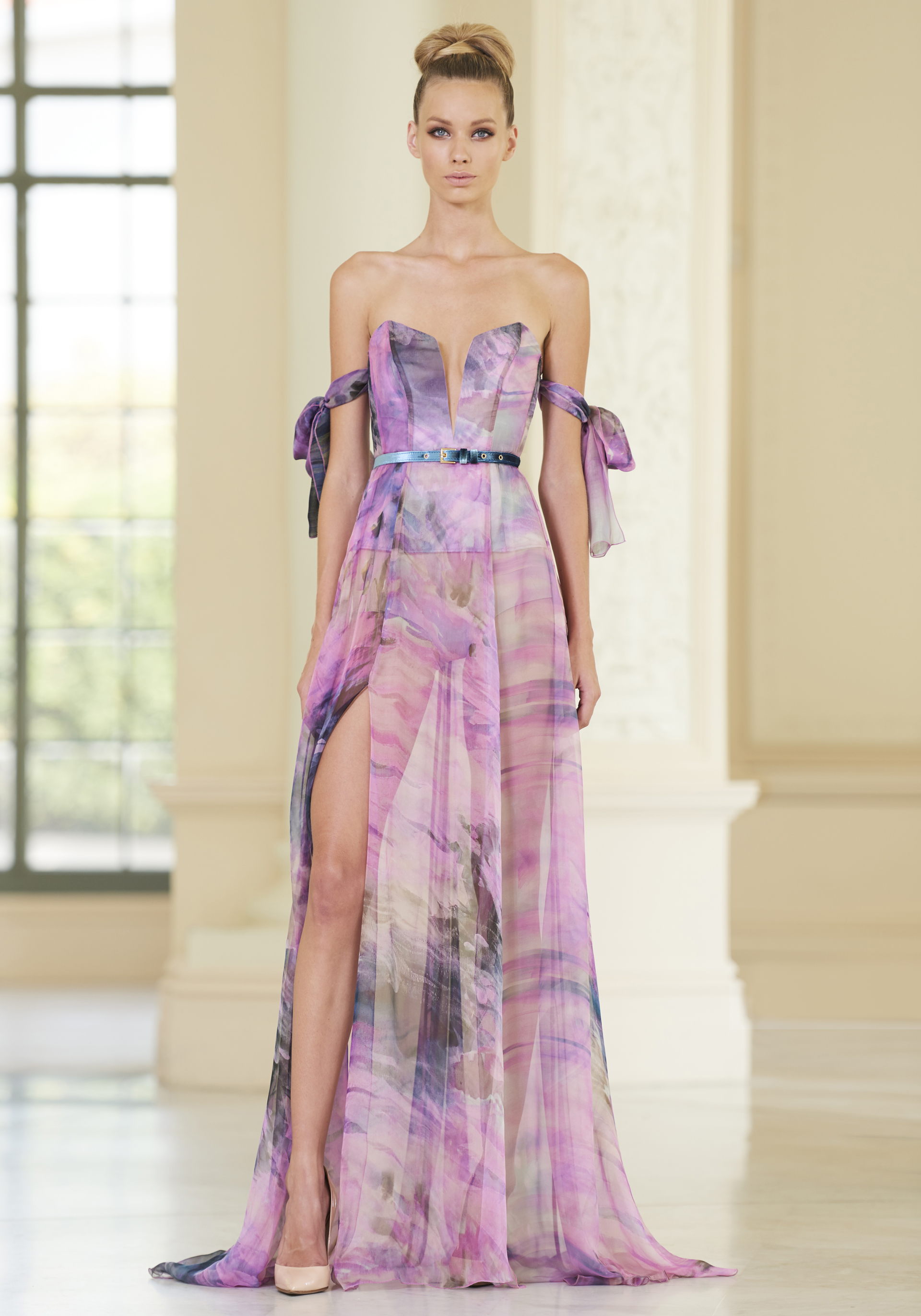 Muslin Silk gown | Raquel Balencia
