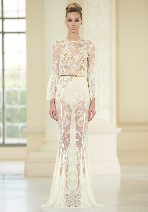 Embroidered French Lace gown