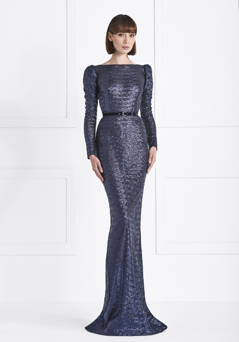 Sequined gown | Raquel Balencia