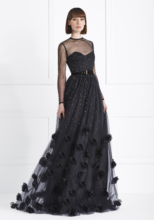 Embroidered Tulle gown