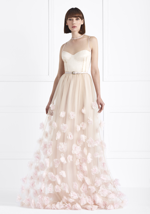 Embroidered Tulle gown