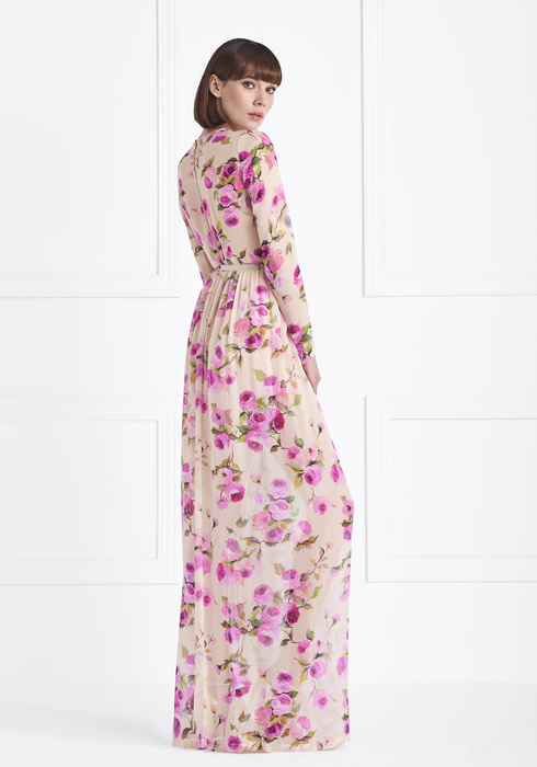 Georgette Silk gown2