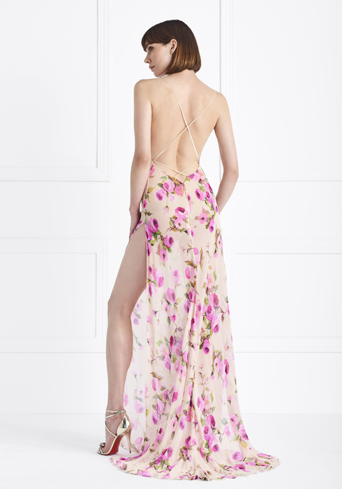 Georgette Silk gown2