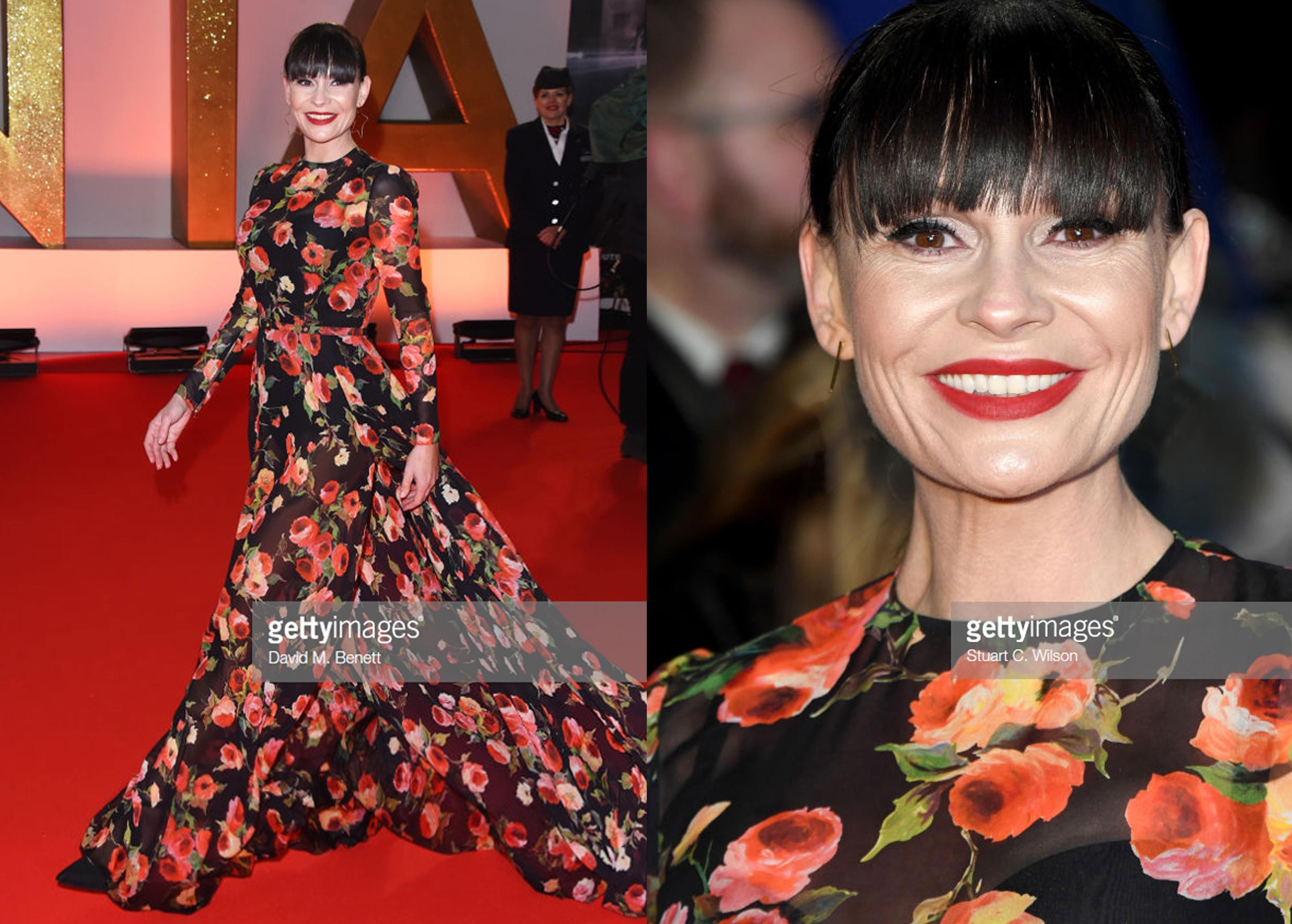 LUCY PARGETER DRESSED BY RAQUEL BALENCIA FOR NATIONAL TELEVISION AWARDS 2019
